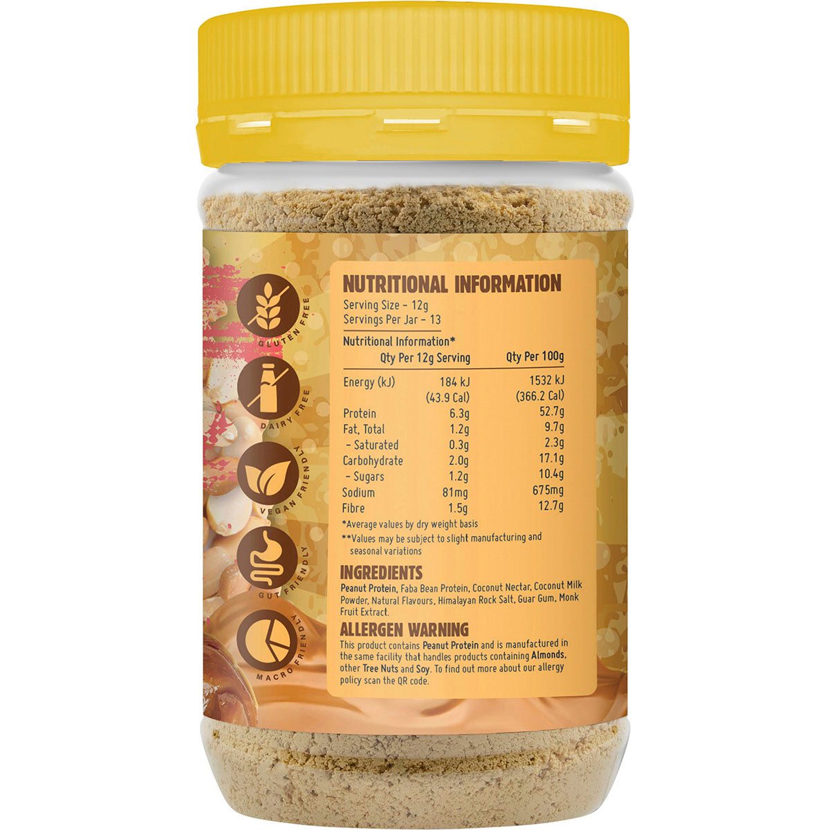 MACRO MIKE Powdered Peanut Butter Salted Caramel 1 x 156g