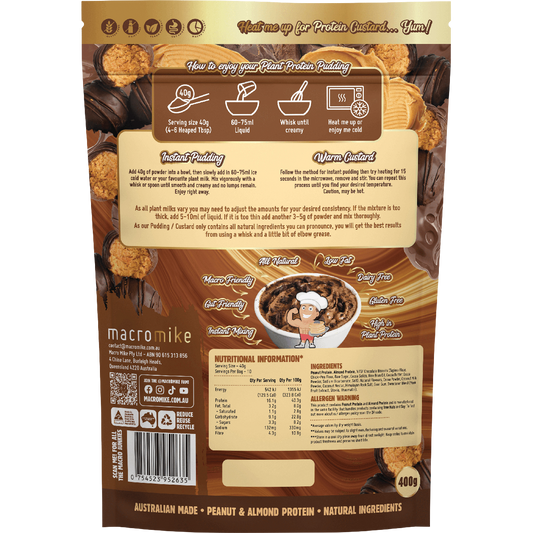 MACRO MIKE Plant Protein Pudding Choc Peanut Truffle Fudge