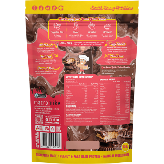 MACRO MIKE Peanut Plant Protein Choc Peanut Butter Cup