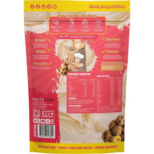 MACRO MIKE Peanut Plant Protein Cookie Dough 1 x 1kg