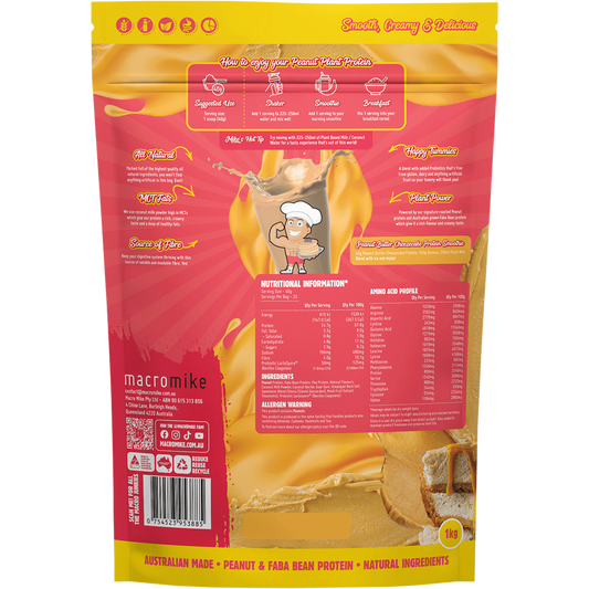 MACRO MIKE Peanut Plant Protein Peanut Butter Cheezecake