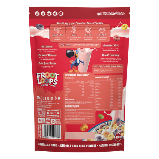 MACRO MIKE x Kellogg's Premium Almond Protein Froot Loops Inspired