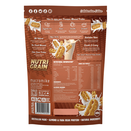 MACRO MIKE x Kellogg's Premium Almond Protein Nutri-Grain Inspired