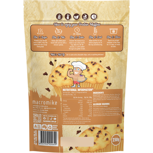MACRO MIKE Protein Muffin Baking Mix Choc Chip