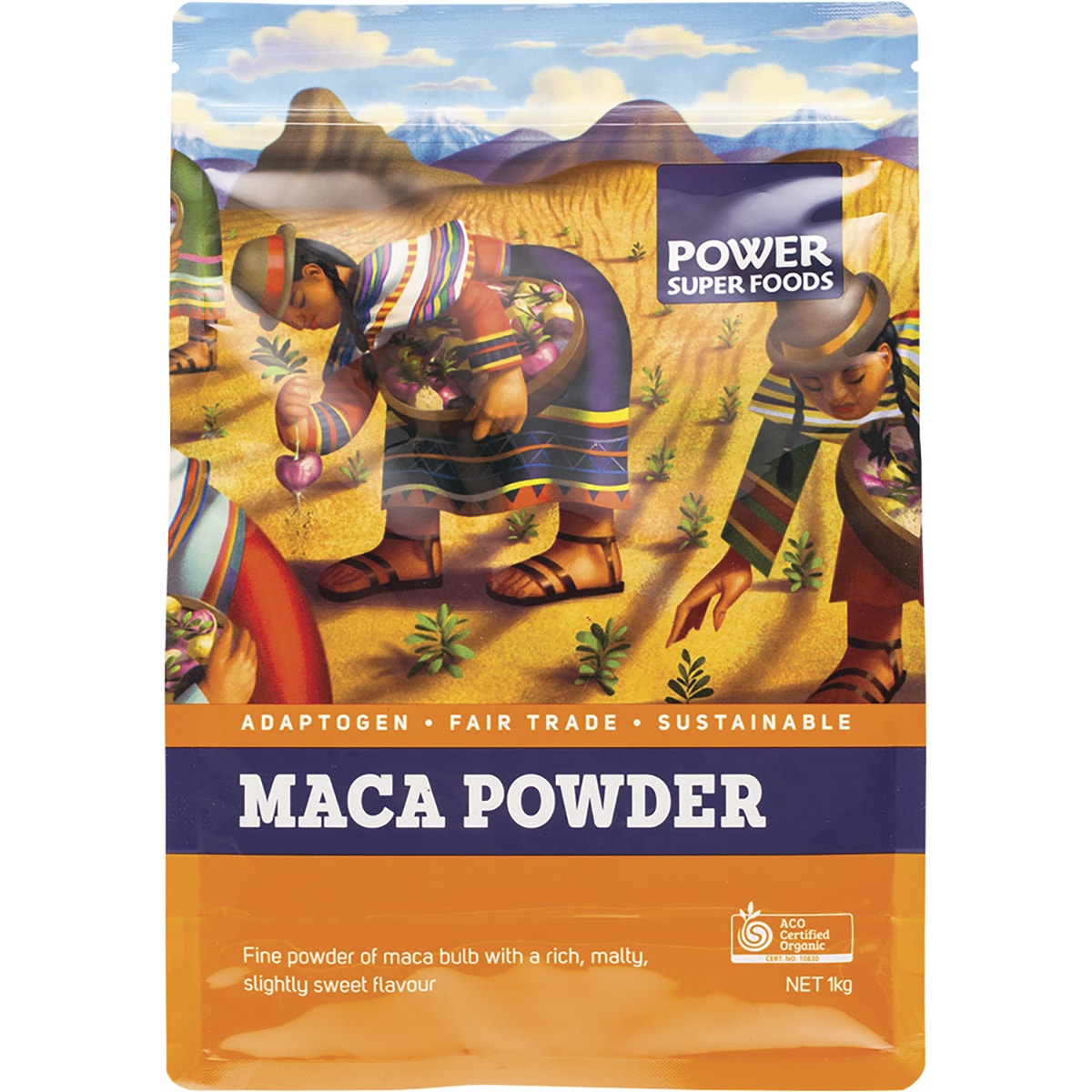 POWER SUPER FOODS Maca Powder Certified Organic 1 x 1kg