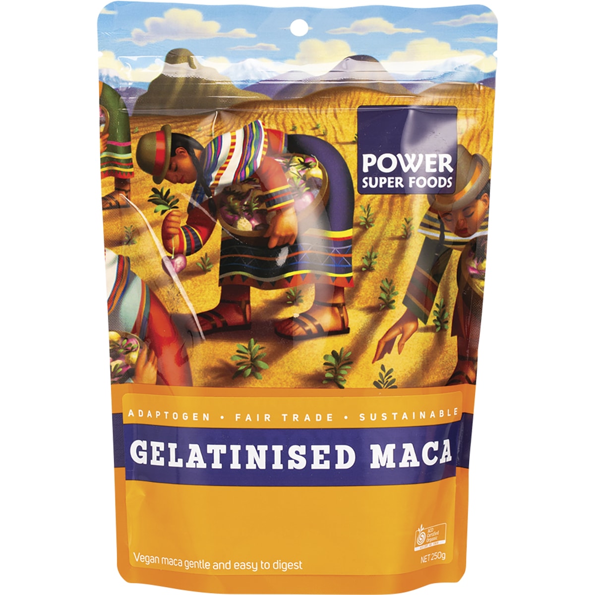 POWER SUPER FOODS Gelatinised Maca Certified Organic 1 x 250g