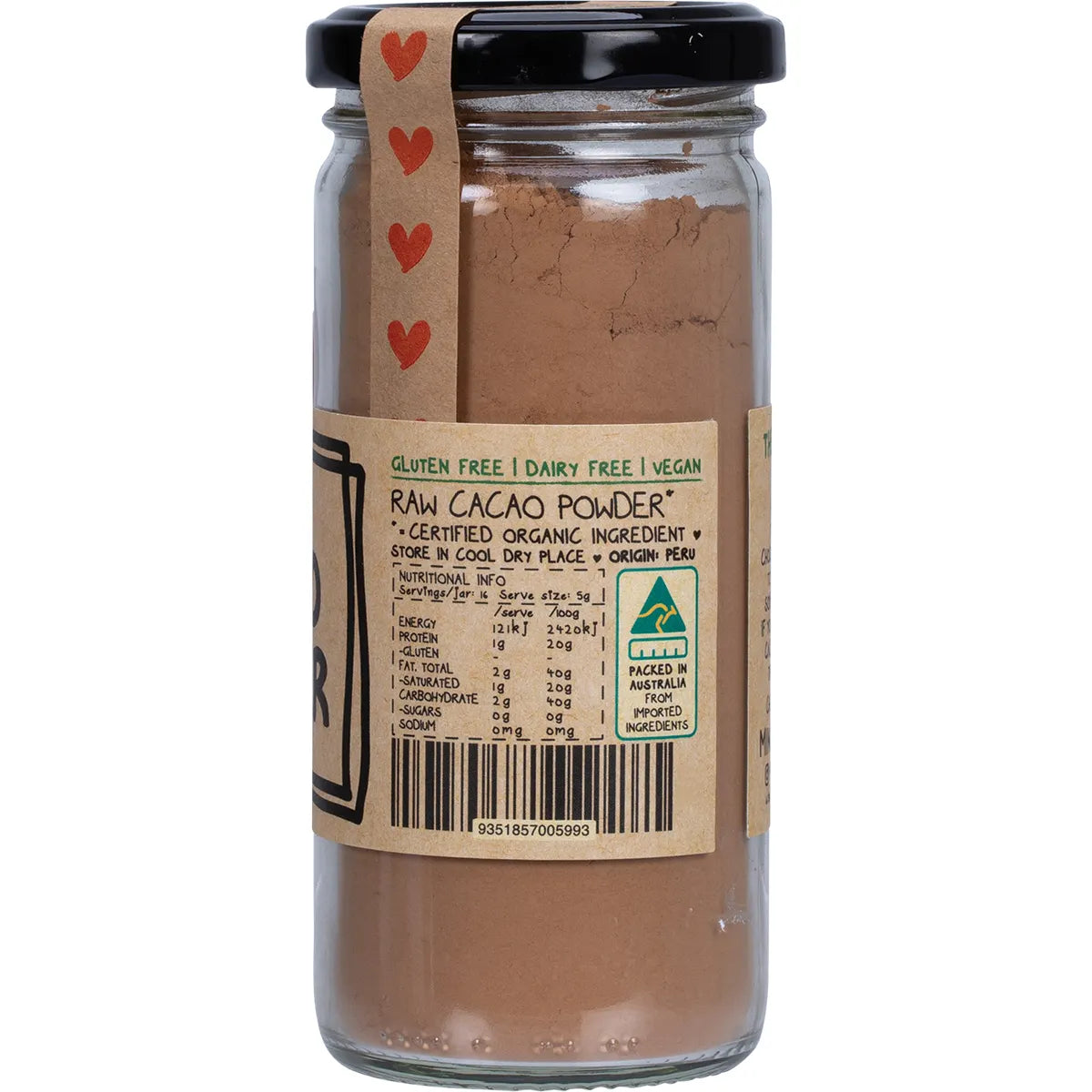 MINDFUL FOODS Cacao Powder Raw Organic 1 x 100g