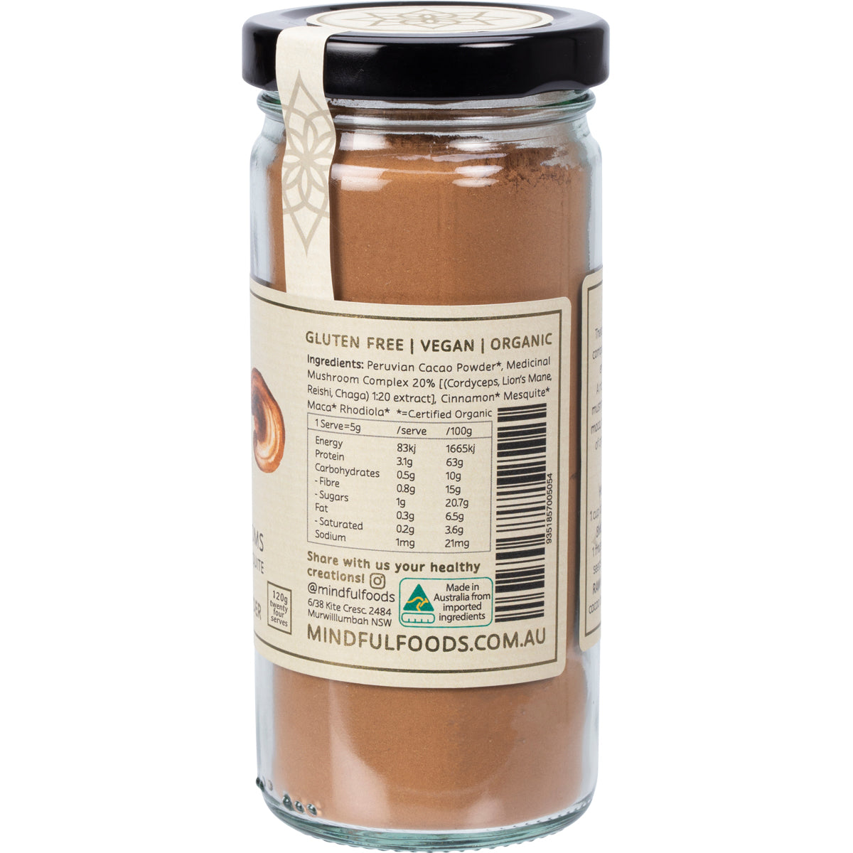MINDFUL FOODS Stardust Energise Organic Nutrient Powder 1 x 120g