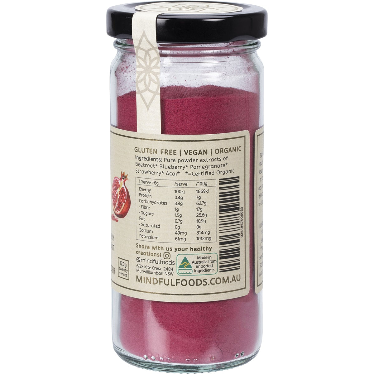 MINDFUL FOODS Stardust Longevity Organic Nutrient Powder 1 x 120g
