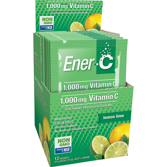 Martin & Pleasance Ener-C 1000mg Vitamin C Drink Mix Lemon Lime Sachets