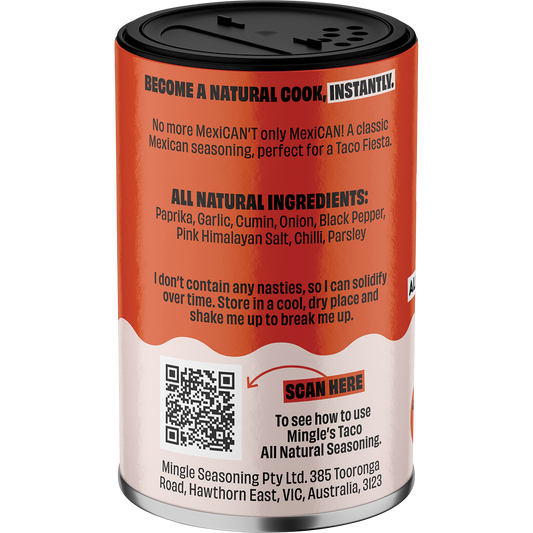 Mingle Mexican Fiesta Taco All Natural Seasoning 5 x