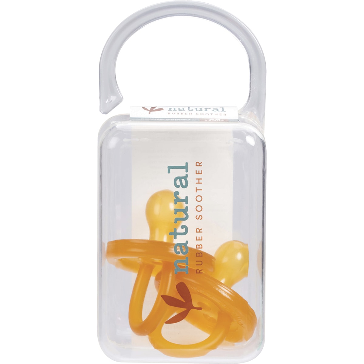 NATURAL RUBBER SOOTHERS Soother Twin Pack Medium Rounded 3-6 mths 1 x 2pk
