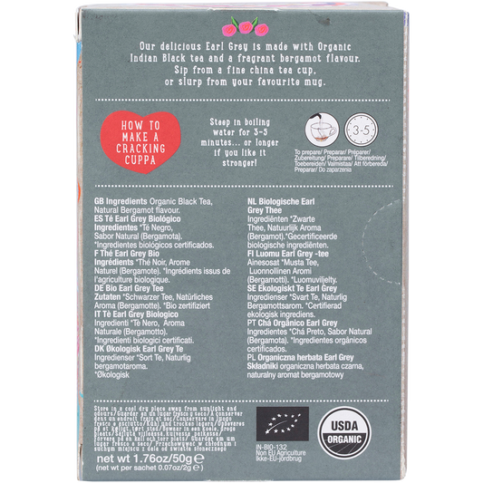 Ministry of Tea Organic Earl Grey Tea Bags