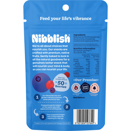 Nibblish Gently Baked Mixed Berries