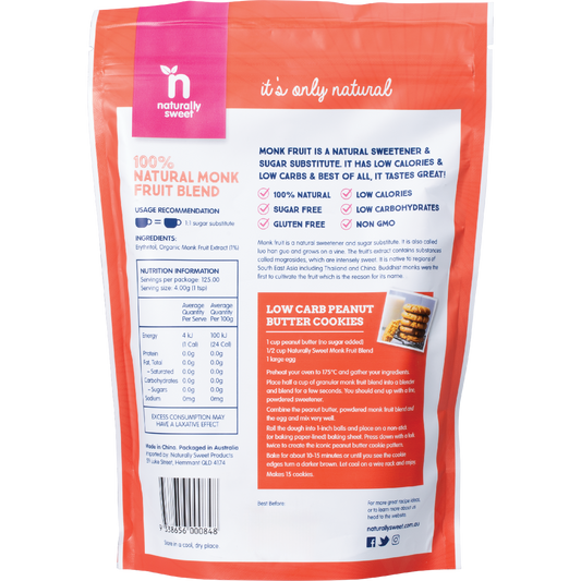 Naturally Sweet Natural Monk Fruit Blend