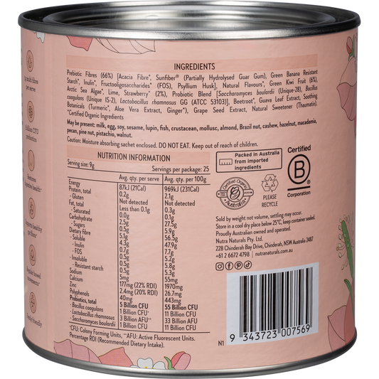 Nutra Naturals Super Gut Strawberry Kiwi