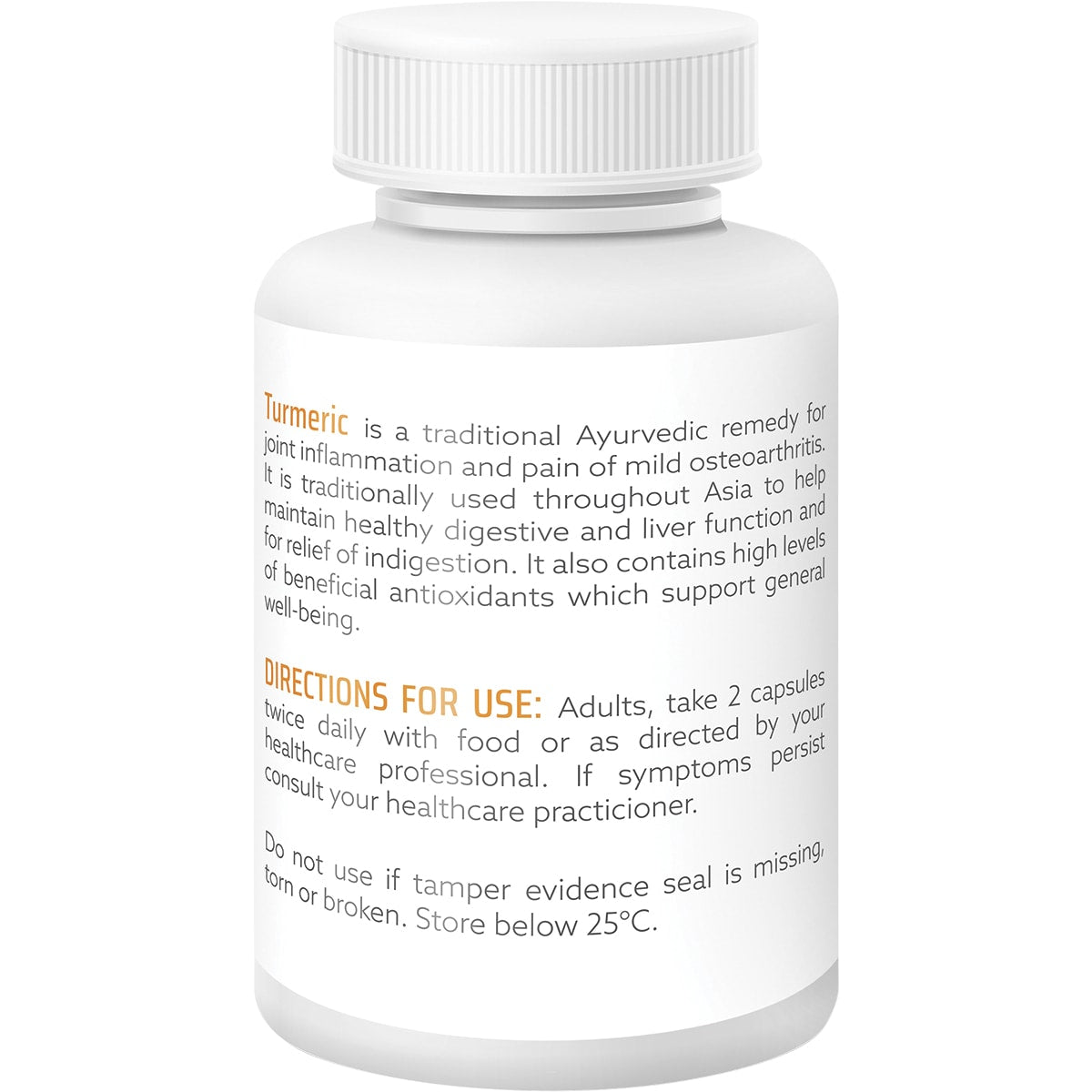 NATURE'S HELP Organic Turmeric Capsules with Black Pepper Ginger 1 x 120 Caps