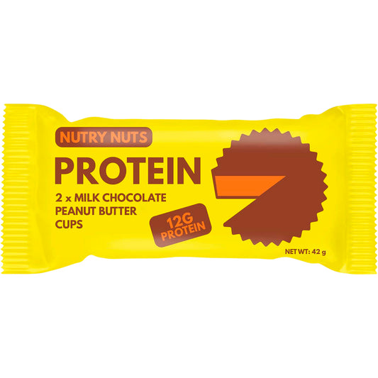 NUTRY NUTS Protein Peanut Butter Cups Milk Chocolate x 12