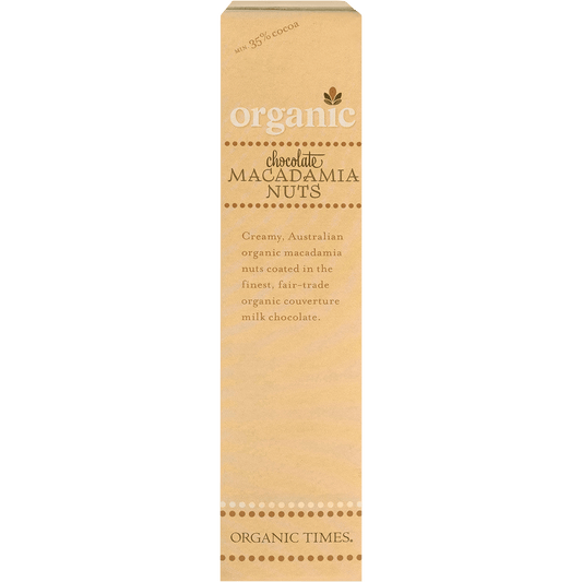 Organic Times Milk Chocolate Macadamia Nuts