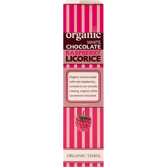 Organic Times White Chocolate Raspberry Licorice