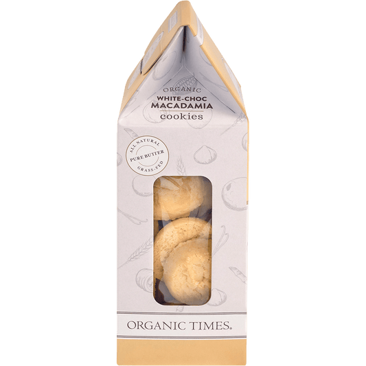 Organic Times Cookies White Choc Macadamia