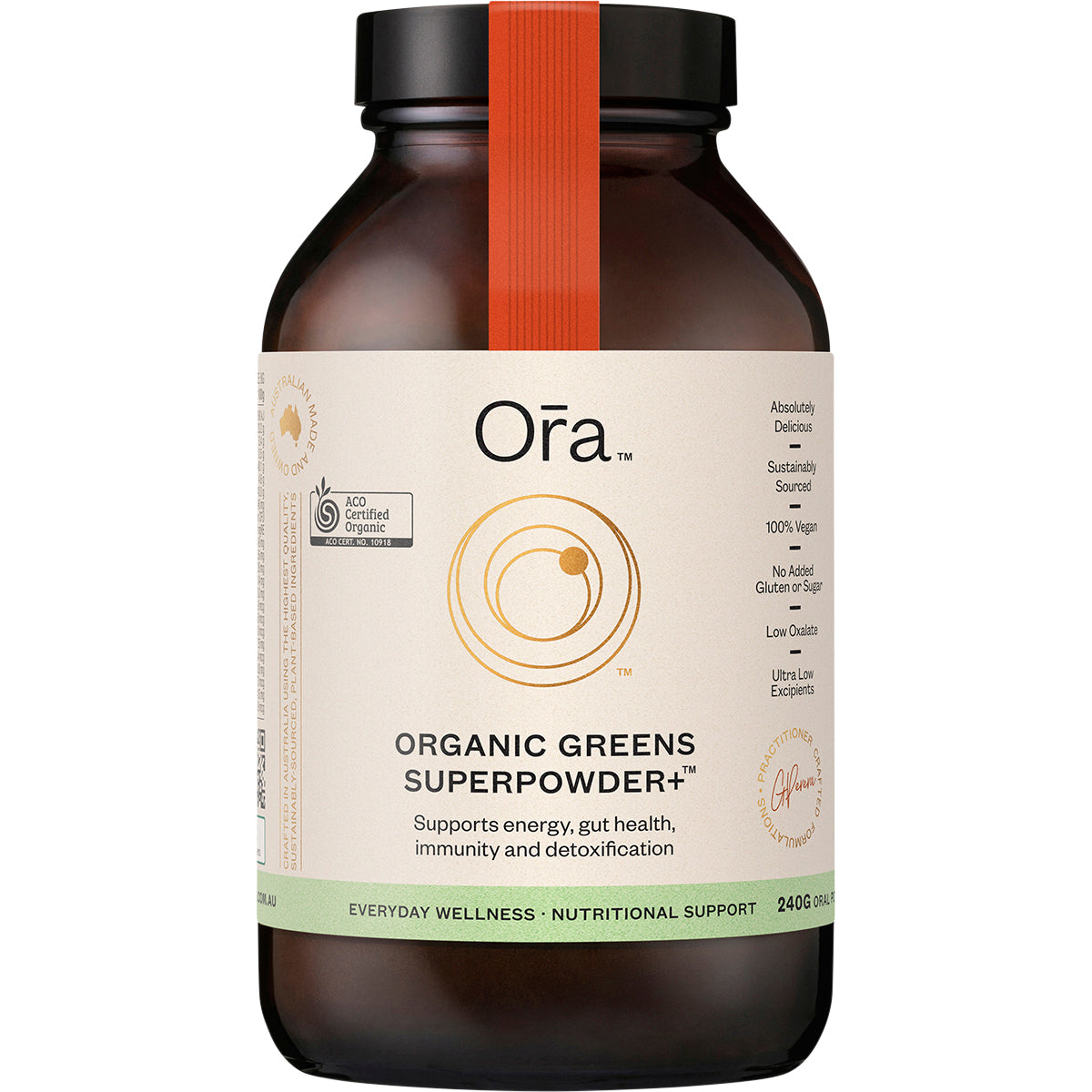ORA HEALTH Organic Greens Superpowder+ 1 x 240g