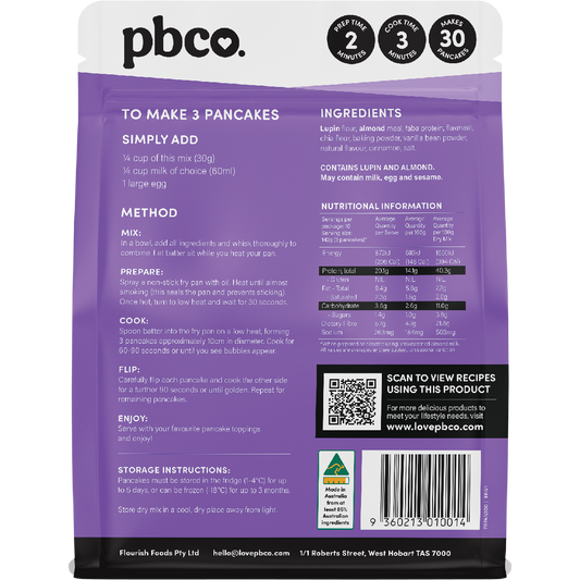 PBco Protein Pancakes Mix Plant Protein