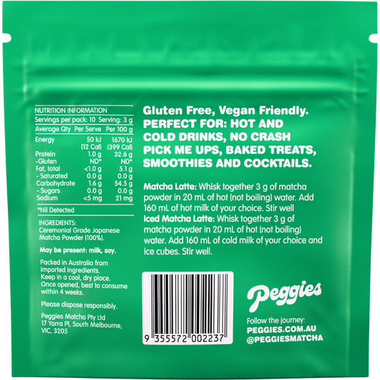 Peggies Matcha Ceremonial Grade