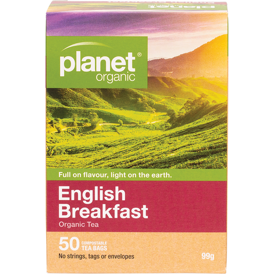 Planet Organic English Breakfast Herbal Tea Bags 6 x 25pk