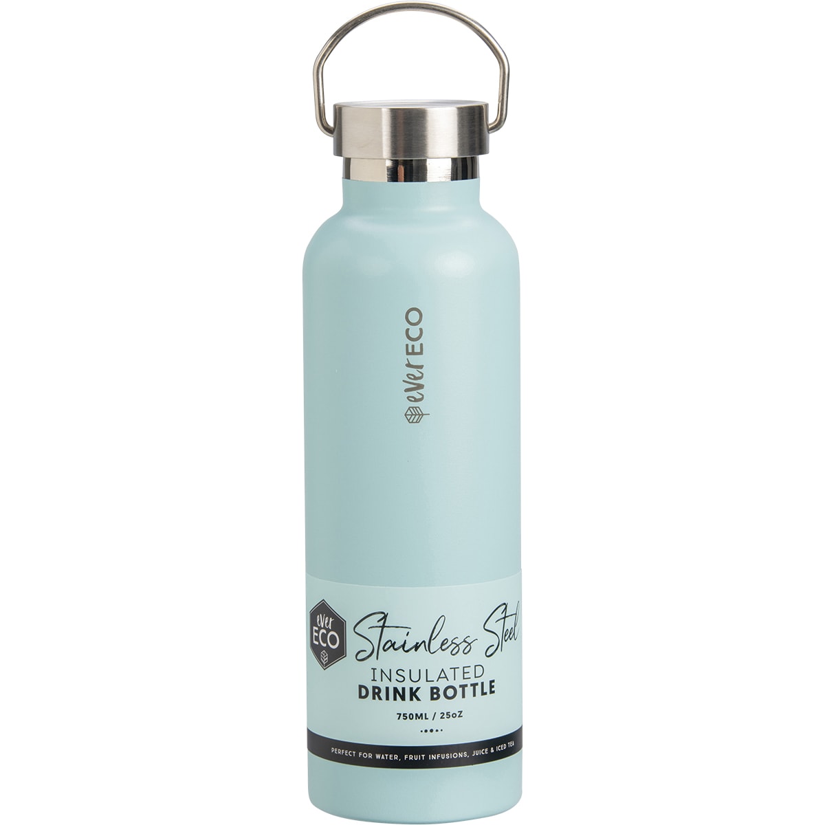 EVER ECO Insulated Stainless Steel Bottle Positano Blue 1 x 750ml