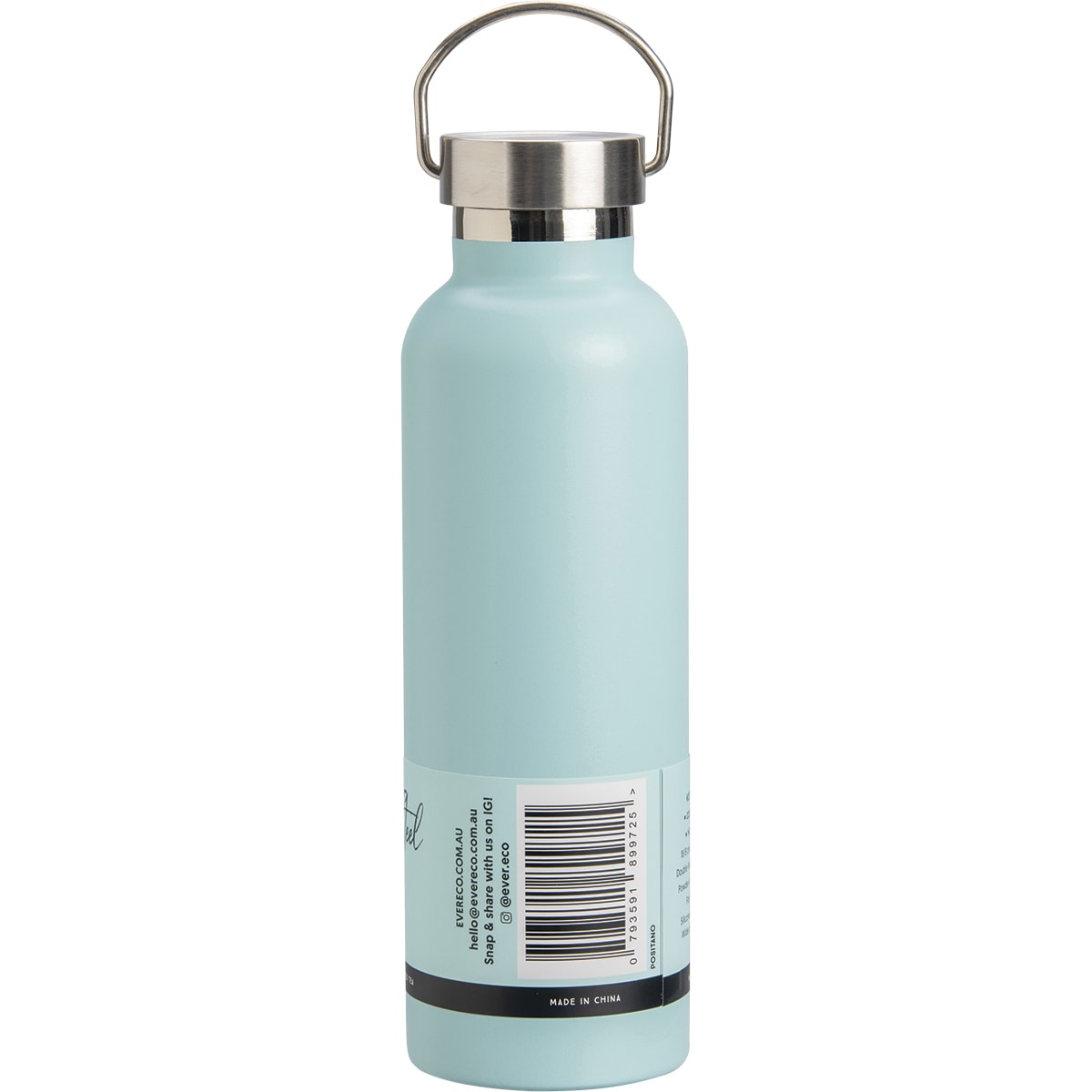 EVER ECO Insulated Stainless Steel Bottle Positano Blue 1 x 750ml