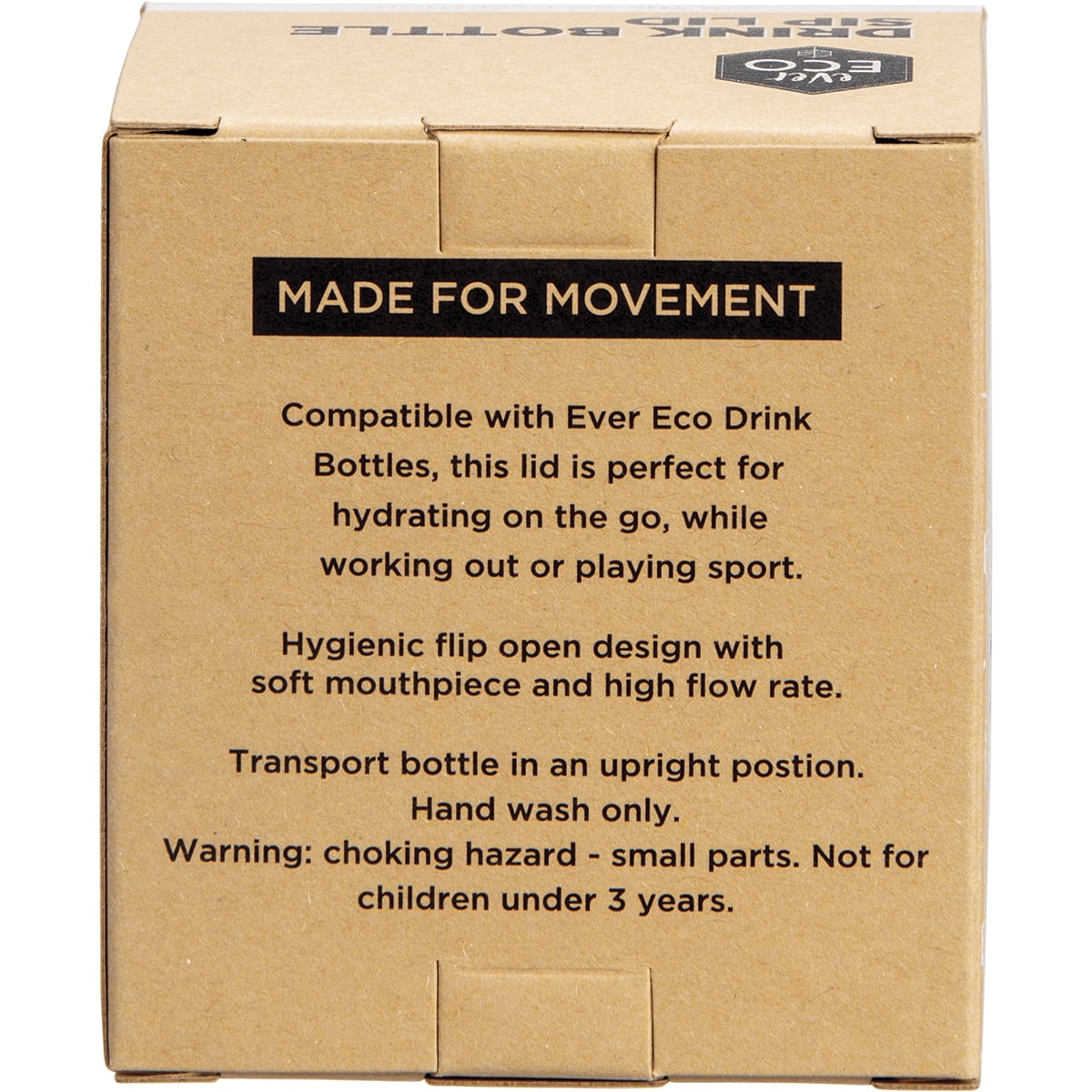 EVER ECO Drink Bottle Sip Lid (Compatible for all Drink Bottles) x 1