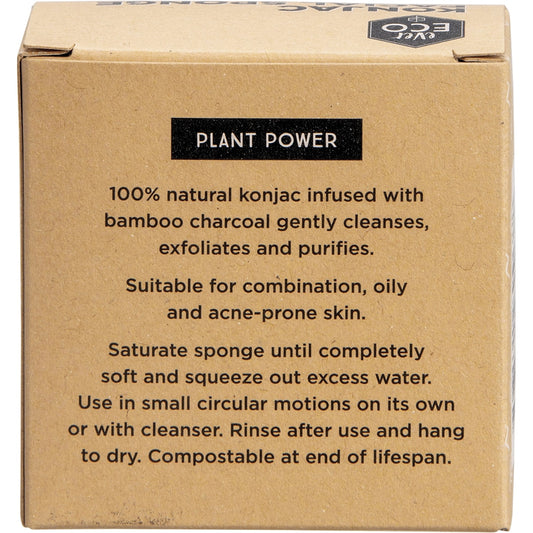 EVER ECO Konjac Facial Sponge Charcoal x 1