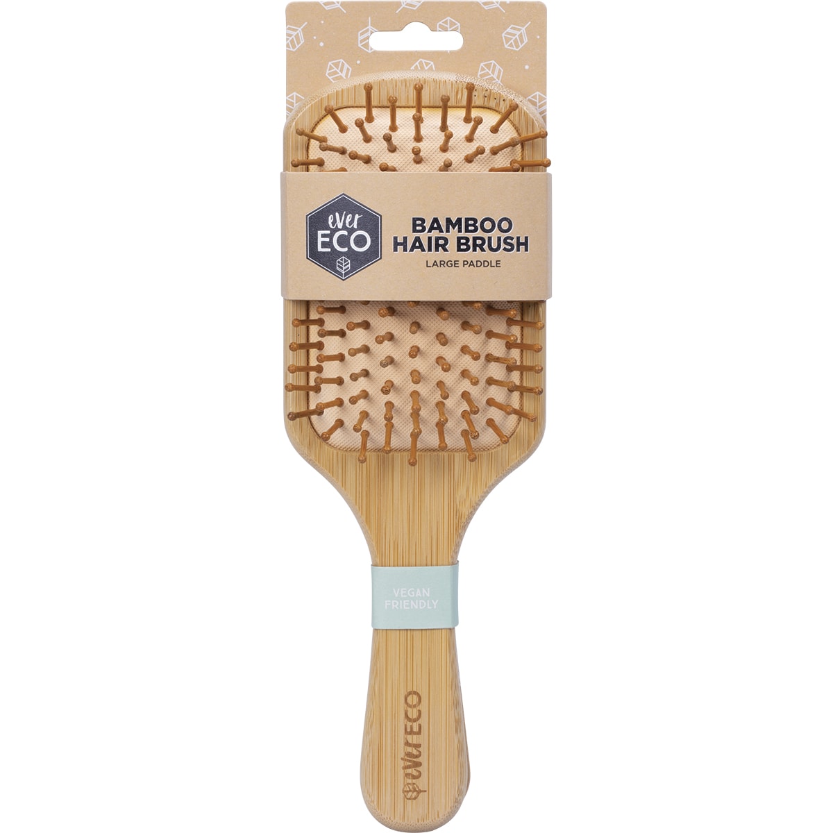 EVER ECO Bamboo Hair Brush Large Paddle x 1
