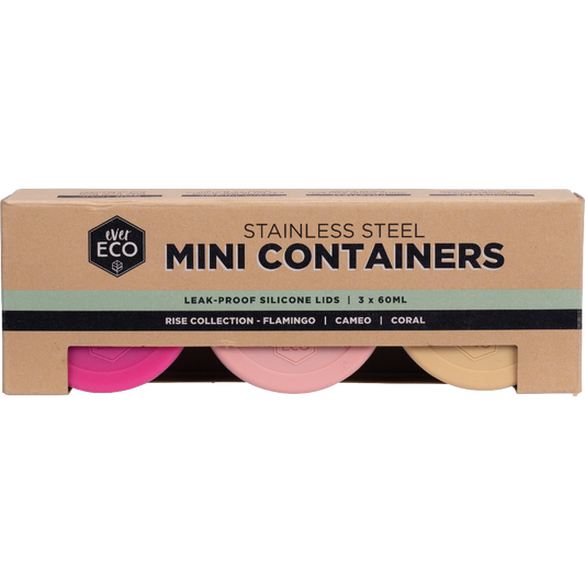 Ever Eco Stainless Steel Mini Containers Rise Leak Proof