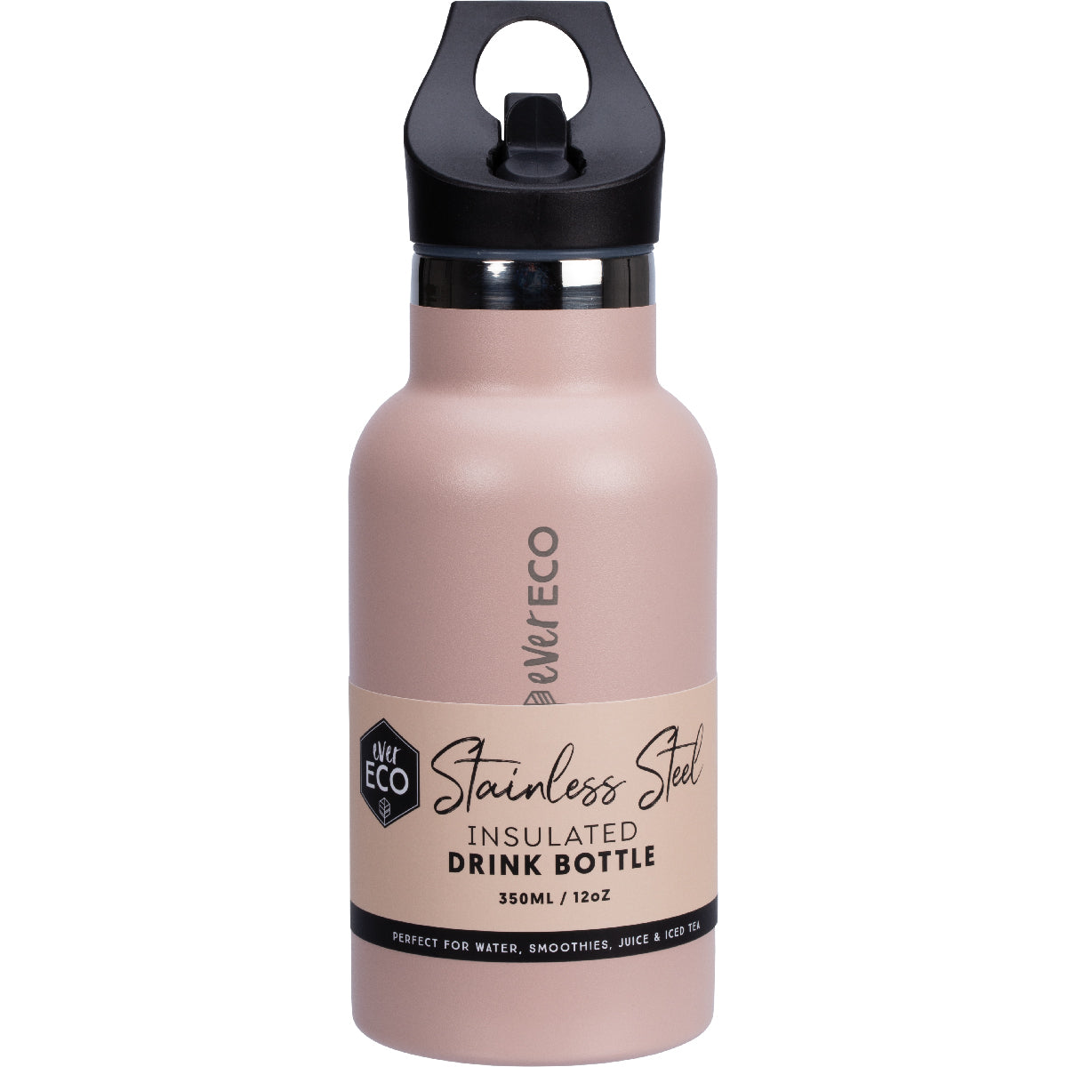 EVER ECO Insulated Stainless Steel Bottle Rose Sip Lid 1 x 350ml
