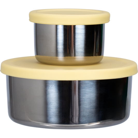Ever Eco Stainless Steel Leakproof Snack Pods Buttercup