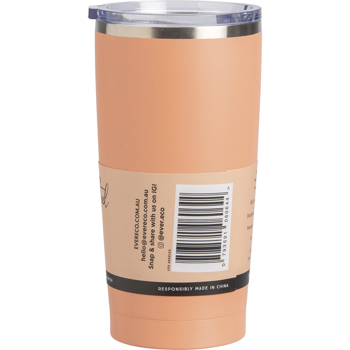EVER ECO Insulated Tumbler Los Angeles Peach 1 x 592ml