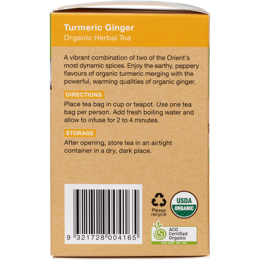 Planet Organic Turmeric Ginger Herbal Tea Bags