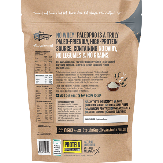 Protein Supplies Australia PaleoPro Egg White Protein Pure