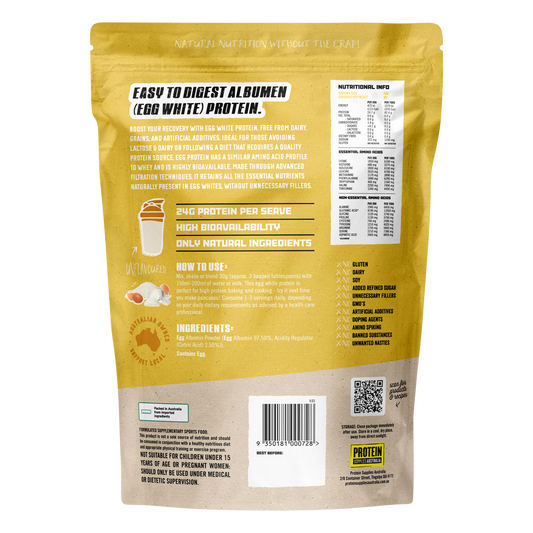 Protein Supplies Australia Paleo Egg White Protein Unflavoured