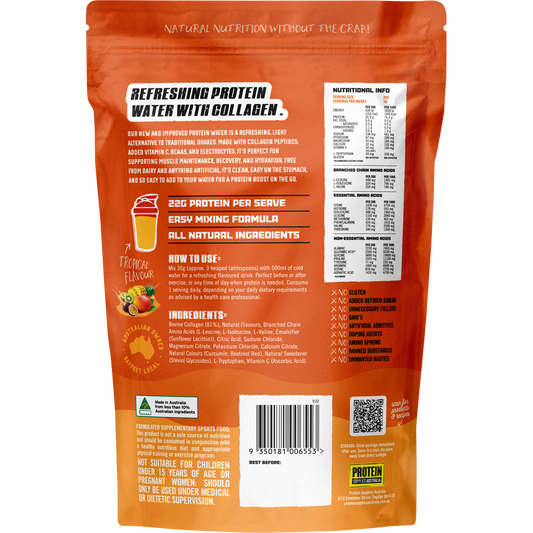 Protein Supplies Australia Protein Water with Collagen & Electrolytes Tropical