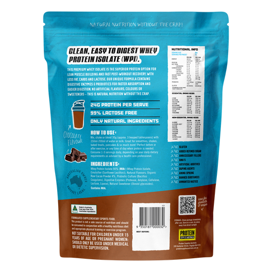 Protein Supplies Australia WPI Whey Protein Isolate Chocolate