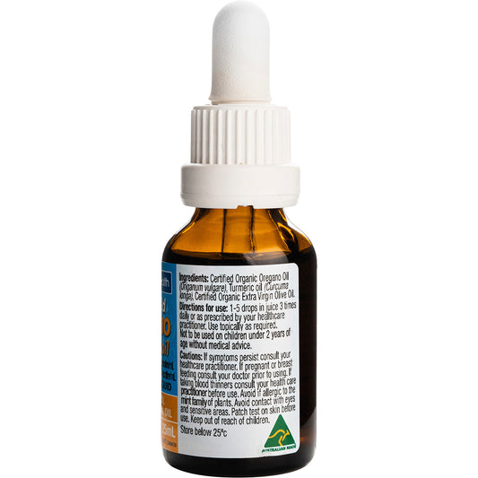 SOLUTION 4 HEALTH Oil of Wild Oregano with Turmeric Oil 1 x 25ml