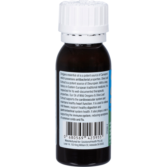 Solutions 4 Health Fortified Defence Wild Oregano Olive Leaf & Peppermint