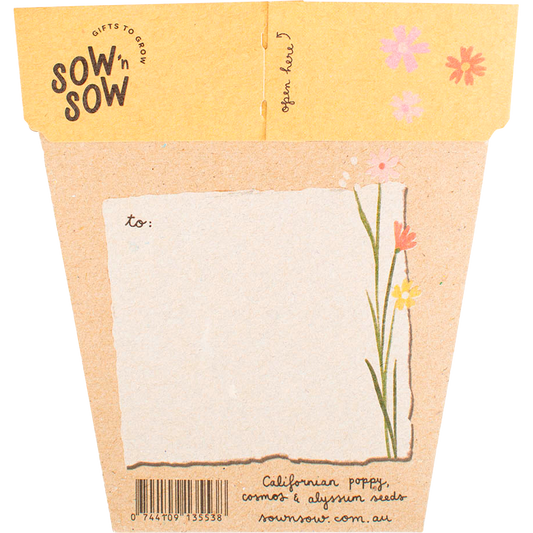 Sow 'n Sow Gift of Seeds Wildflowers