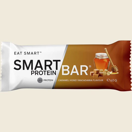 Smart Protein Bar Caramel Honey Macadamia Flavour Protein Bar - Box of 12