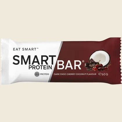 Smart Protein Bar Dark Choc Cherry Coconut Flavour Protein Bar - Box of 12