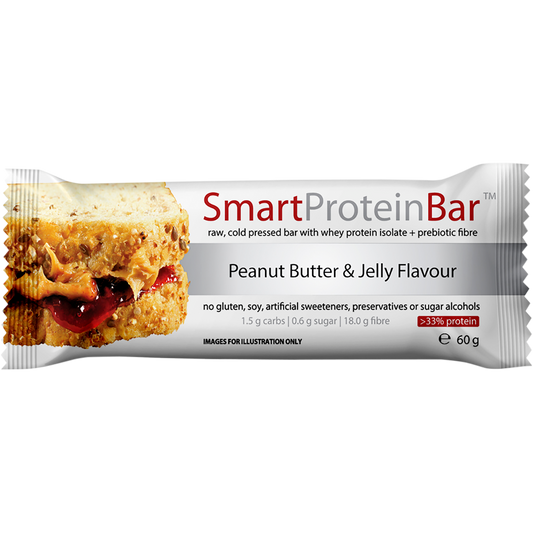 Smart Protein Bar Peanut Butter & Jelly Flavour Protein Bar - Box of 12