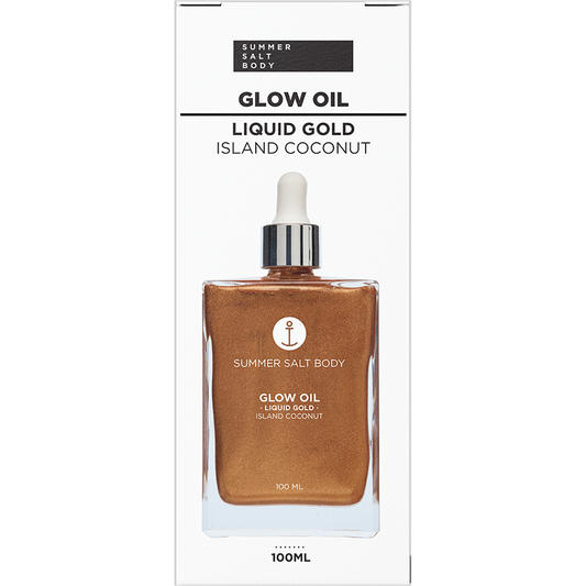Summer Salt Body Glow Oil Liquid Gold Island Coconut